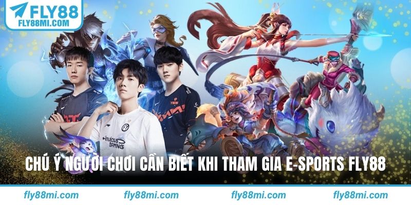 Chú ý người chơi cần biết khi tham gia e-sports fly88