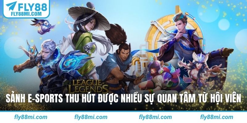 Sảnh e-sports thu hút được nhiều sự quan tâm từ hội viên